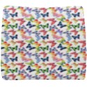 Multicolored Butterflies Seat Cushion View1