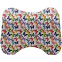 Multicolored Butterflies Head Support Cushion View1