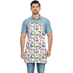 Multicolored Butterflies Kitchen Apron by SychEva