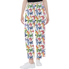 Multicolored Butterflies Women s Pants  by SychEva