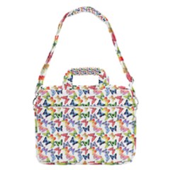 Multicolored Butterflies Macbook Pro Shoulder Laptop Bag (large)