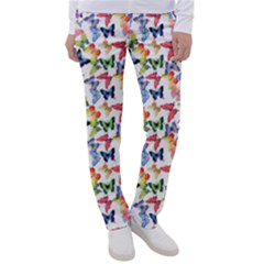 Multicolored Butterflies Women s Casual Pants by SychEva