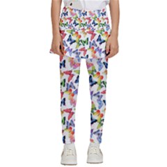 Multicolored Butterflies Kids  Skirted Pants