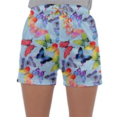 Watercolor Butterflies Sleepwear Shorts by SychEva