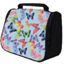 Watercolor Butterflies Full Print Travel Pouch (Big) View1