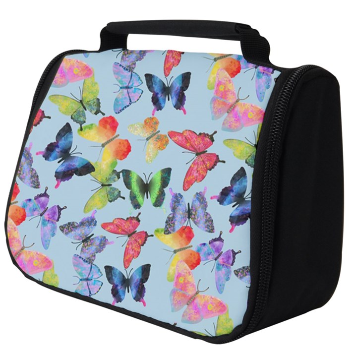 Watercolor Butterflies Full Print Travel Pouch (Big)