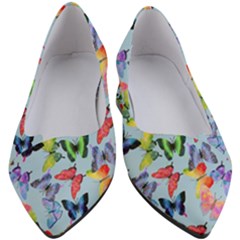 Watercolor Butterflies Women s Block Heels  by SychEva