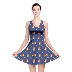 Corgi  Reversible Skater Dress by SychEva