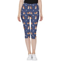 Corgi  Inside Out Lightweight Velour Capri Leggings 