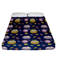 Autumn Pumpkins Fitted Sheet (california King Size) by SychEva