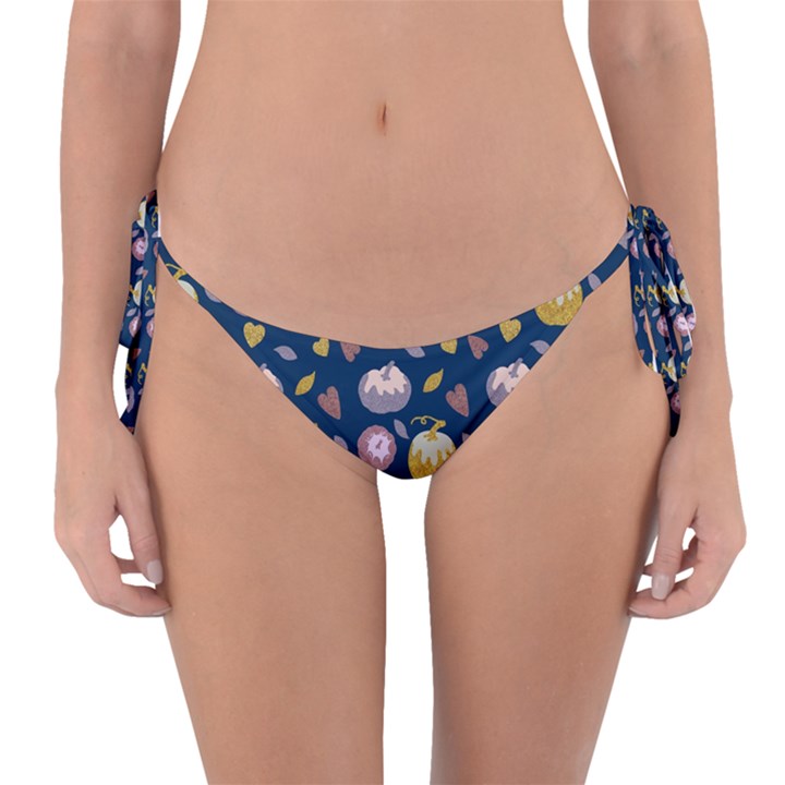 Autumn Pumpkins Reversible Bikini Bottom