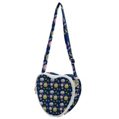 Autumn Pumpkins Heart Shoulder Bag by SychEva