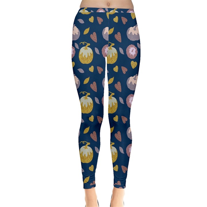 Autumn Pumpkins Inside Out Leggings