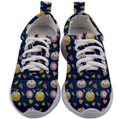 Autumn Pumpkins Kids Athletic Shoes by SychEva