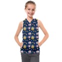 Autumn Pumpkins Kids  Sleeveless Hoodie View1