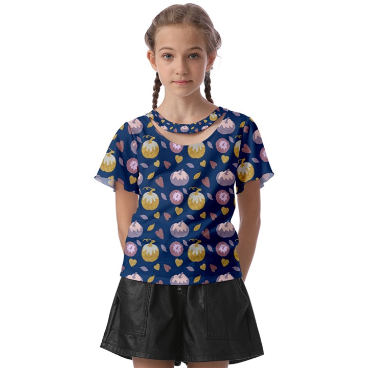 Autumn Pumpkins Kids  Front Cut Tee