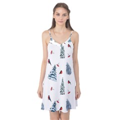 Christmas Trees And Bullfinches Camis Nightgown by SychEva