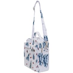 Christmas Trees And Bullfinches Crossbody Day Bag by SychEva