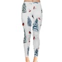 Christmas Trees And Bullfinches Inside Out Leggings View1