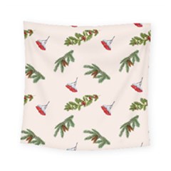 Rowan Branches And Spruce Branches Square Tapestry (small) by SychEva