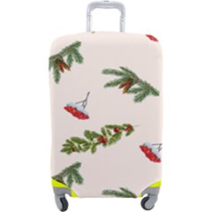 Rowan Branches And Spruce Branches Luggage Cover (large) by SychEva