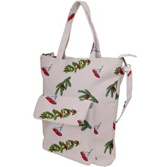 Rowan Branches And Spruce Branches Shoulder Tote Bag by SychEva