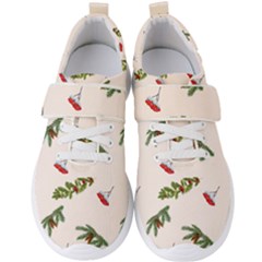 Rowan Branches And Spruce Branches Men s Velcro Strap Shoes by SychEva