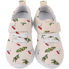 Rowan Branches And Spruce Branches Kids  Velcro Strap Shoes by SychEva