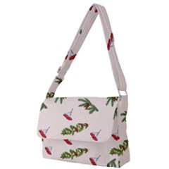 Rowan Branches And Spruce Branches Full Print Messenger Bag (l) by SychEva