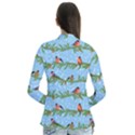 Bullfinches On Spruce Branches Drape Collar Cardigan View2