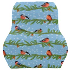 Bullfinches On Spruce Branches Car Seat Back Cushion  by SychEva