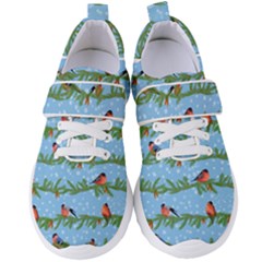 Bullfinches On Spruce Branches Women s Velcro Strap Shoes by SychEva