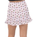 Bullfinches Sit On Branches Fishtail Mini Chiffon Skirt View2