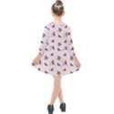 Bullfinches Sit On Branches Kids  Quarter Sleeve Shirt Dress View2