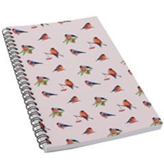 Bullfinches Sit On Branches 5 5  X 8 5  Notebook by SychEva