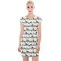 Bullfinches On The Branches Cap Sleeve Bodycon Dress View1