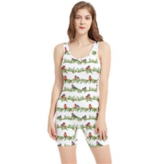 Bullfinches On The Branches Women s Wrestling Singlet by SychEva