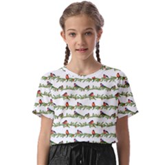 Bullfinches On The Branches Kids  Basic Tee