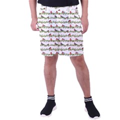 Bullfinches On The Branches Men s Pocket Shorts