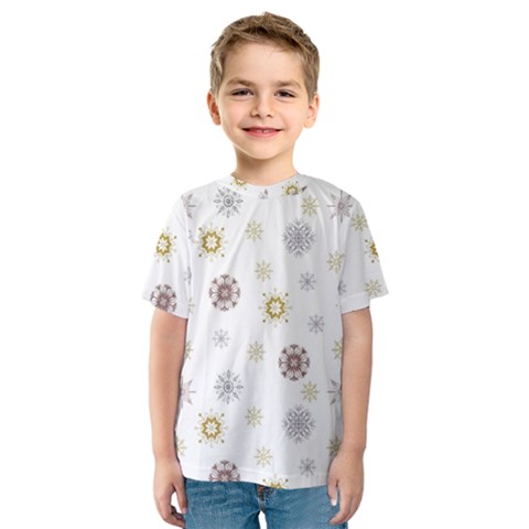 Magic Snowflakes Kids  Sport Mesh Tee by SychEva