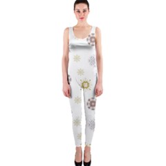 Magic Snowflakes One Piece Catsuit by SychEva