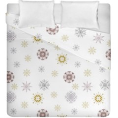 Magic Snowflakes Duvet Cover Double Side (king Size) by SychEva