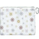 Magic Snowflakes Canvas Cosmetic Bag (XXXL) View2