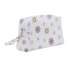 Magic Snowflakes Wristlet Pouch Bag (medium) by SychEva