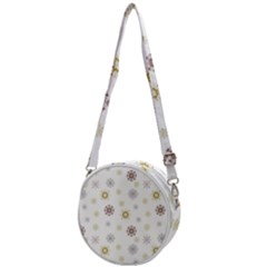 Magic Snowflakes Crossbody Circle Bag by SychEva