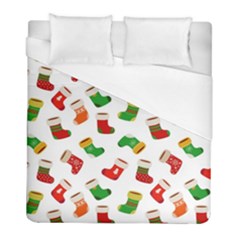 Christmas Socks  Duvet Cover (full/ Double Size) by SychEva