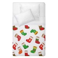 Christmas Socks  Duvet Cover (single Size) by SychEva