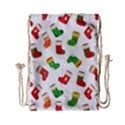 Christmas socks  Drawstring Bag (Small) View1