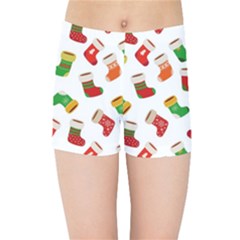 Christmas Socks  Kids  Sports Shorts by SychEva