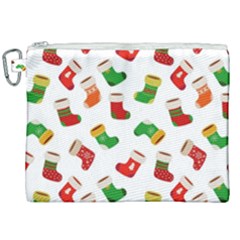 Christmas Socks  Canvas Cosmetic Bag (xxl) by SychEva